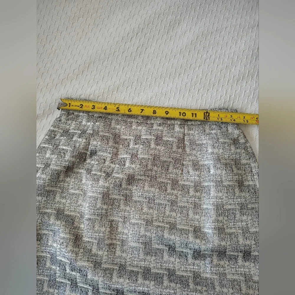 Moshita Couture Elegant Gray Women's Skirt Set Size 8